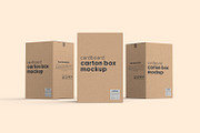 Vertical Cardboard Carton Box Mockup, a Packaging Mockup by Ram Studio LLC (Thumbnail 8 of 11)