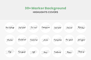 60+ Fancy Text Highlight Covers Pack, a Social Media Template by Estatik Designs (Thumbnail 2 of 8)