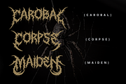 Crucial Noise Death Metal Font, a Blackletter Font by Ronny Studio (Thumbnail 2 of 9)