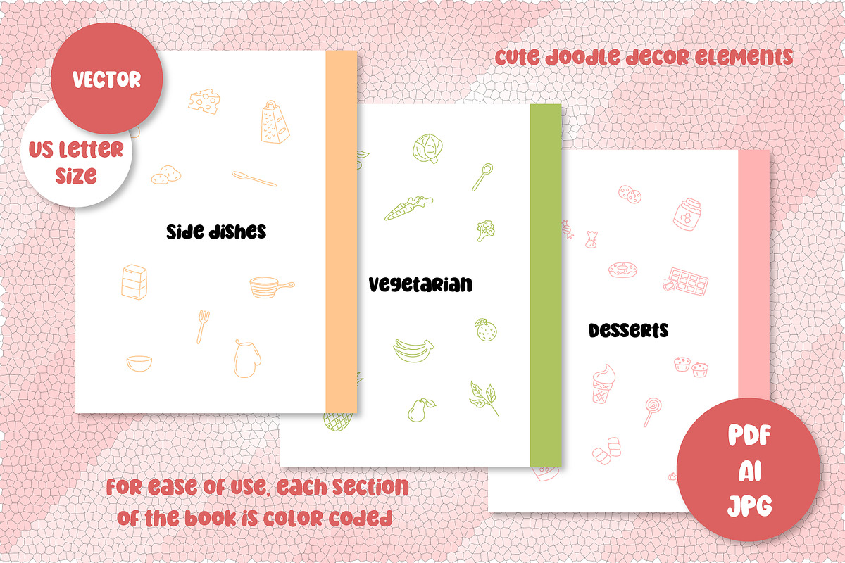 Recipe Book Templates | Meal Planner, a Magazine Template by AnnaViolet_store (Photo 5 of 9)