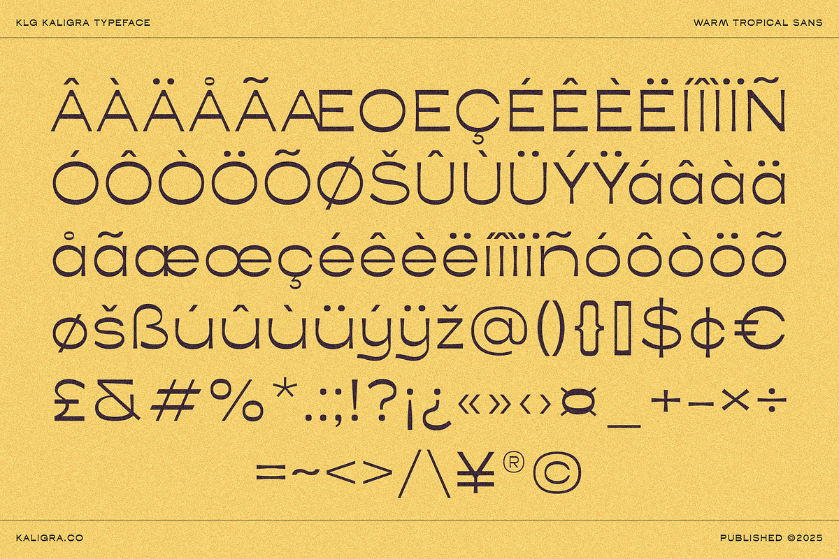 Kaligra Tropicana Sans, a Sans Serif Font by Kaligra.co (Photo 22 of 22)