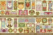 Label Art Nouveau - mega set, a Decorative Illustration by Stanislav Kharchevskyi (Thumbnail 5 of 12)