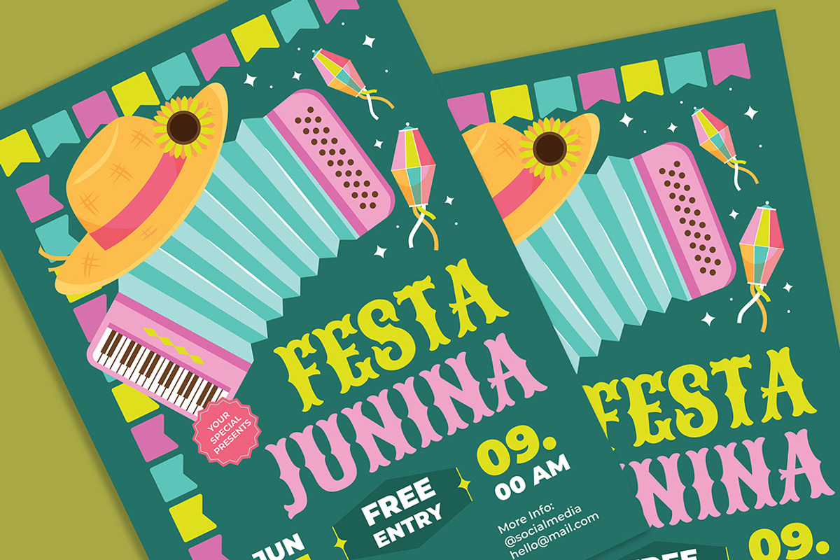 Festa Junina Festival Flyer, a Flyer Template by Gumico Studio. (Photo 3 of 3)