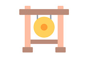 Gong Flat Icon, a Duotone Icon by Pexelpy (Thumbnail 1 of 2)