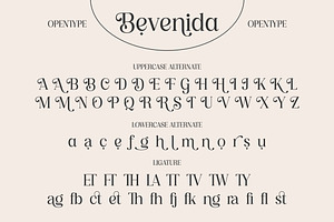 Bevenida - A Modern Stylish Serif