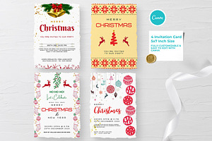 Canva Christmas Invitation Card