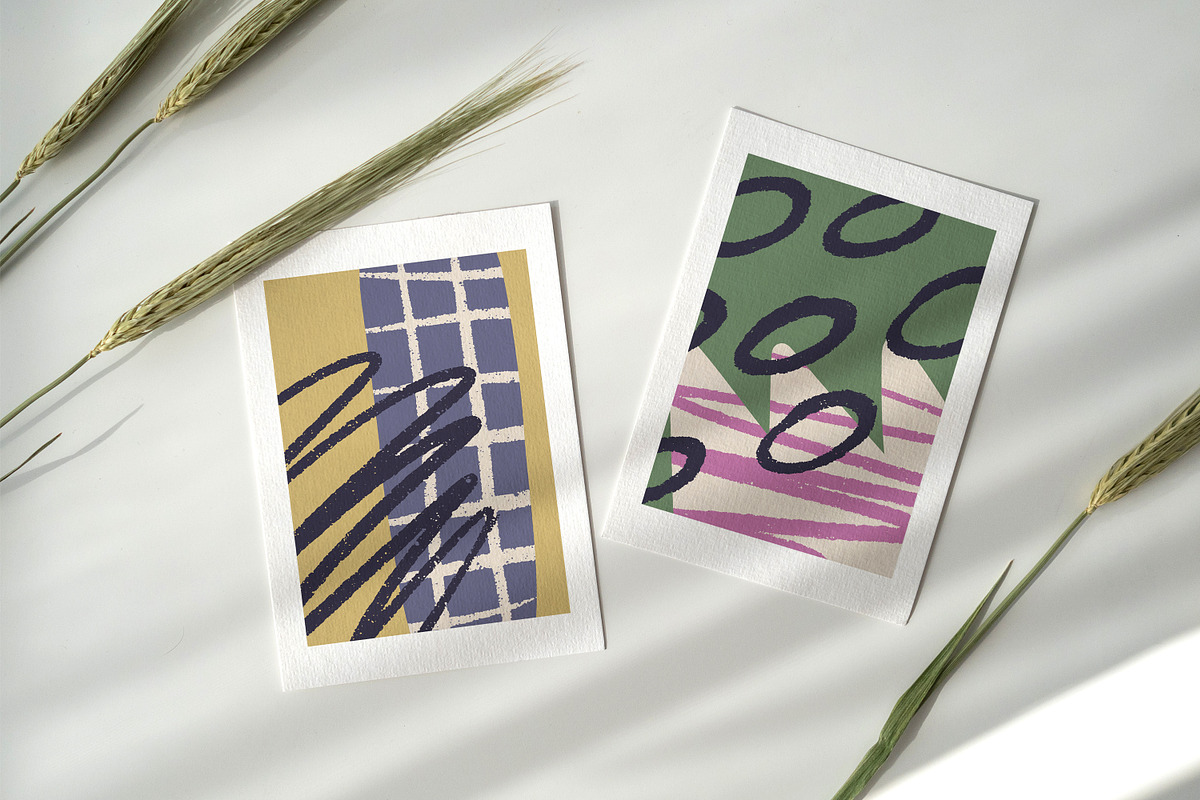 Abstract shapes posters, cards set, a Decorative Illustration by Good Studio (Photo 9 of 14)