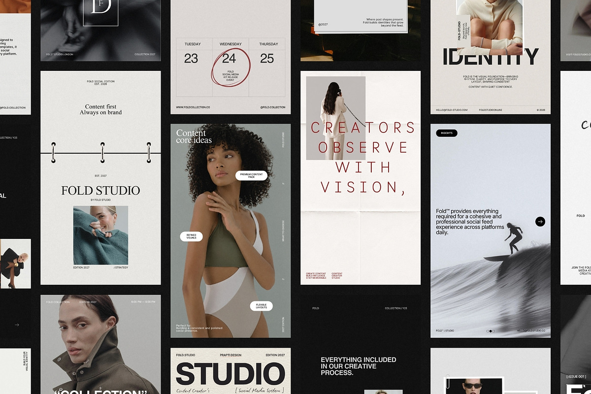 FOLD | Instagram Post & Story (I), a Social Media Template by Pixel Grid (Photo 10 of 10)