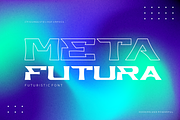 Meta Futura - Futuristic Font, a Serif Font by figuree studio (Thumbnail 1 of 8)