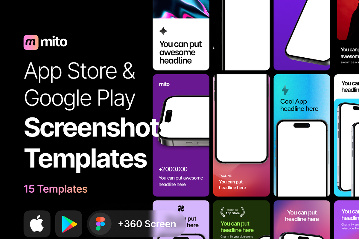 Minto App Store Screenshots, an iPhone Mockup by DjectStudio (Photo 1 of 4)