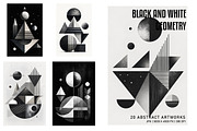 Black and White Geometry, a Decorative Illustration by Digital Art Creations (Thumbnail 4 of 7)