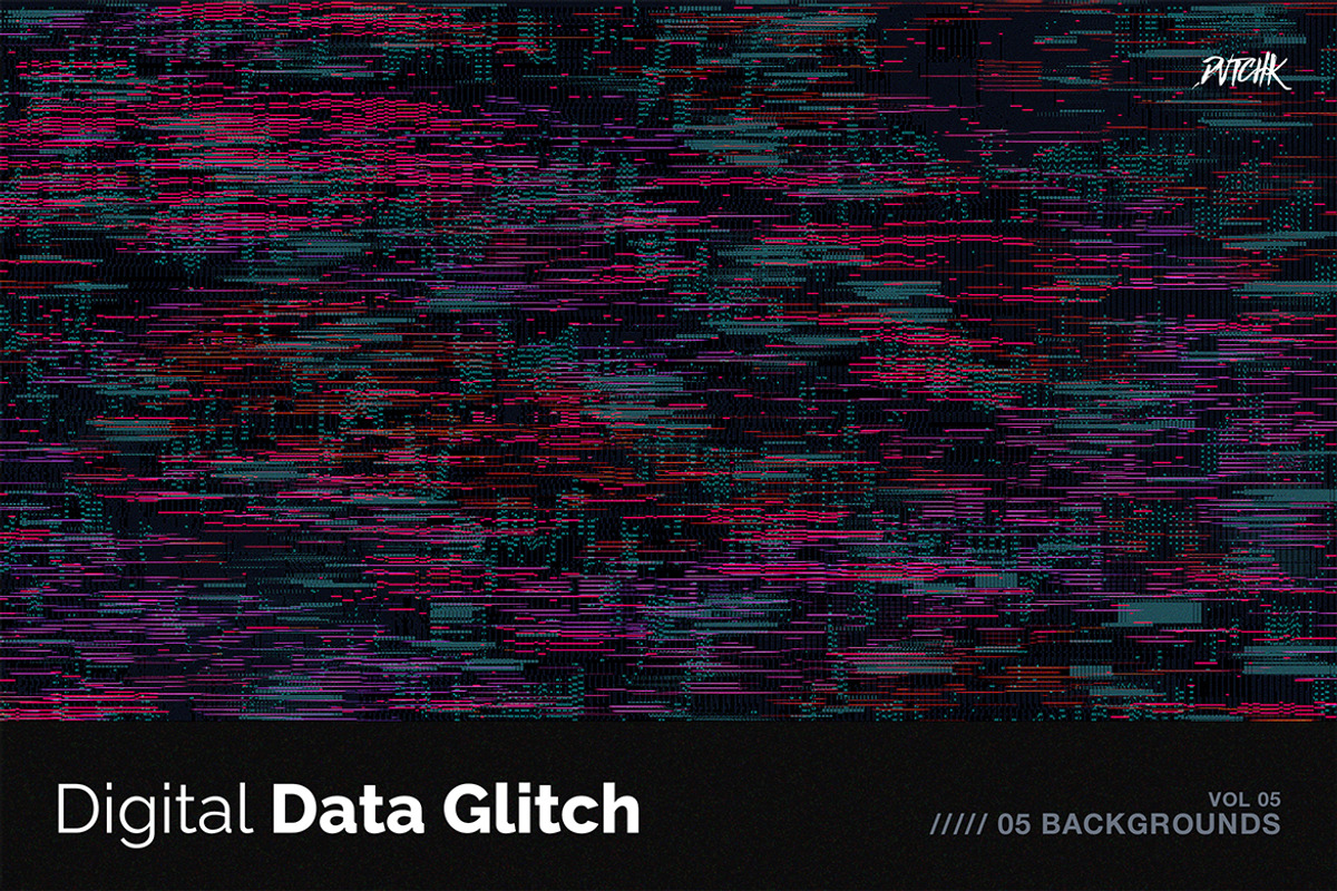 Digital Data Glitch V05, a Background Graphic by dvtchk (Photo 5 of 5)