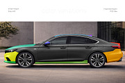 Sedan Car Mockup Set, a Product Mockup by Country4k (Thumbnail 3 of 5)
