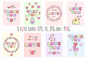 Doodle Love. Big Set, a Seasonal Illustration by HmarkaShop (Thumbnail 3 of 3)