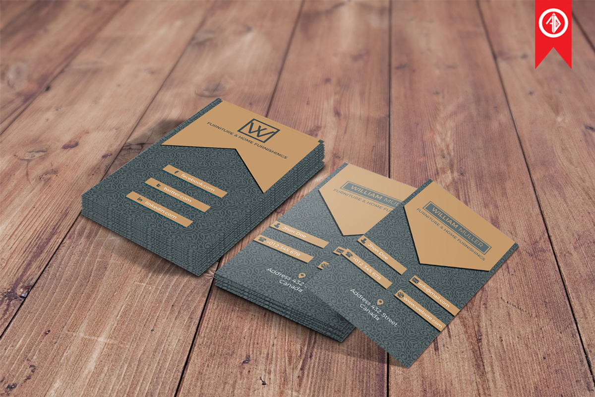 Creative Pattern Business Card, a Business Card Template by Artha Desain