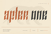 AfterOne - Blackletter Inspired Font, a Blackletter Font by AlienValley (Thumbnail 2 of 6)