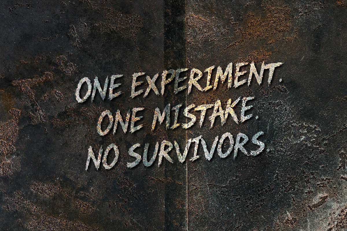 HorrificScience Horror Thriller Font, a Handwritten Font by HypeWorksCo (Photo 3 of 16)