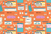 Retro user interface elements set, an Object Illustration by PaperTrident (Thumbnail 5 of 5)