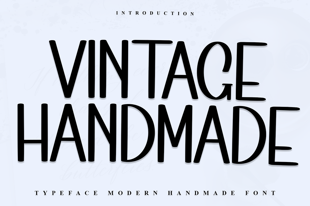 Vintage Handmade, a Serif Font by InermediaSTUDIO (Photo 1 of 7)