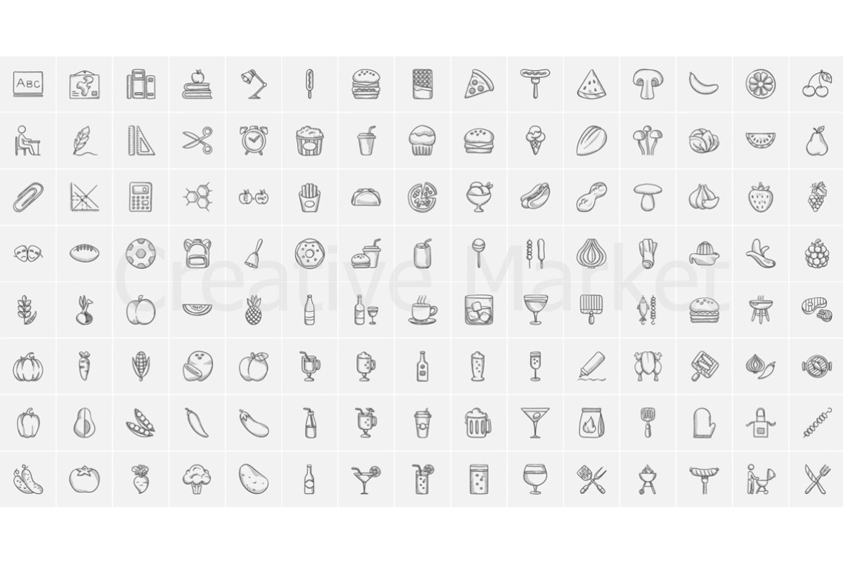 2200 vector sketch icons mega pack, an Outline Icon by Visual Generation (Photo 6 of 21)
