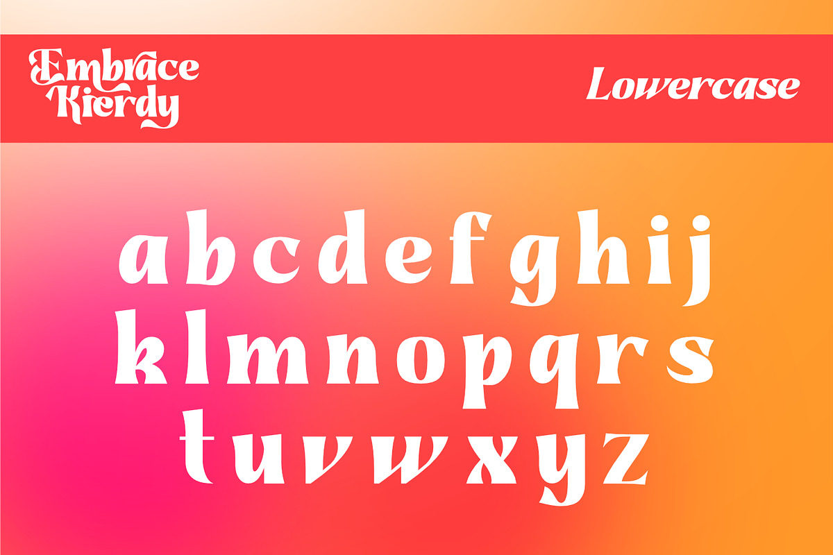 Embrace Kierdy - Serif Display Font, a Serif Font by Rishsketch (Photo 10 of 15)