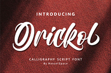 Orickol - Calligraphy Script Font