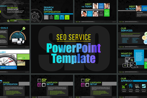 SEO Services PowerPoint Templates preview 3