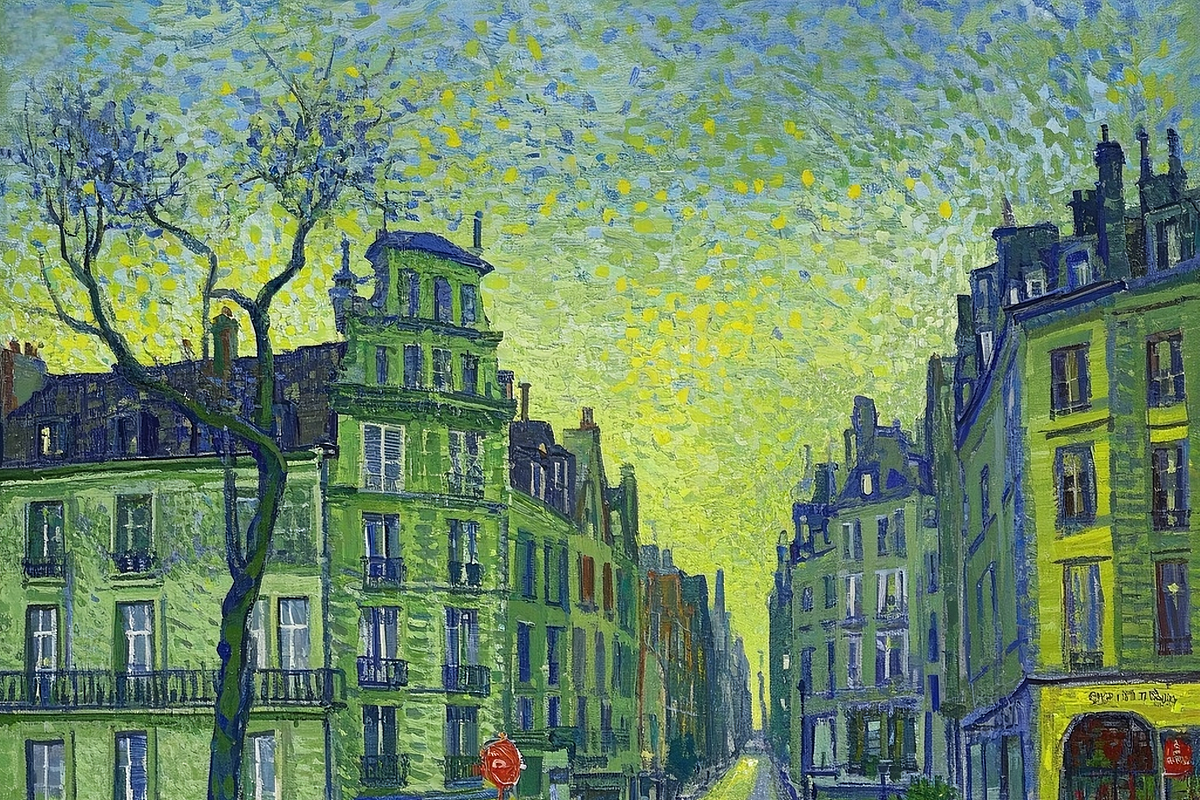 A greenish-grey city, an Illustration by TesMarteaux (Photo 2 of 4)