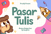 Pasartulis – Modern Display Font, a Sans Serif Font by overlaytemplates (Thumbnail 1 of 5)