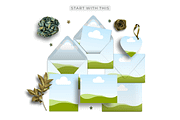 Christmas Stationery Canva Mockups, an Advertising Mockup by Mockup Scene (Thumbnail 6 of 11)