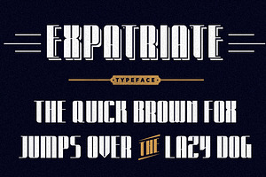 Expatriate Typeface