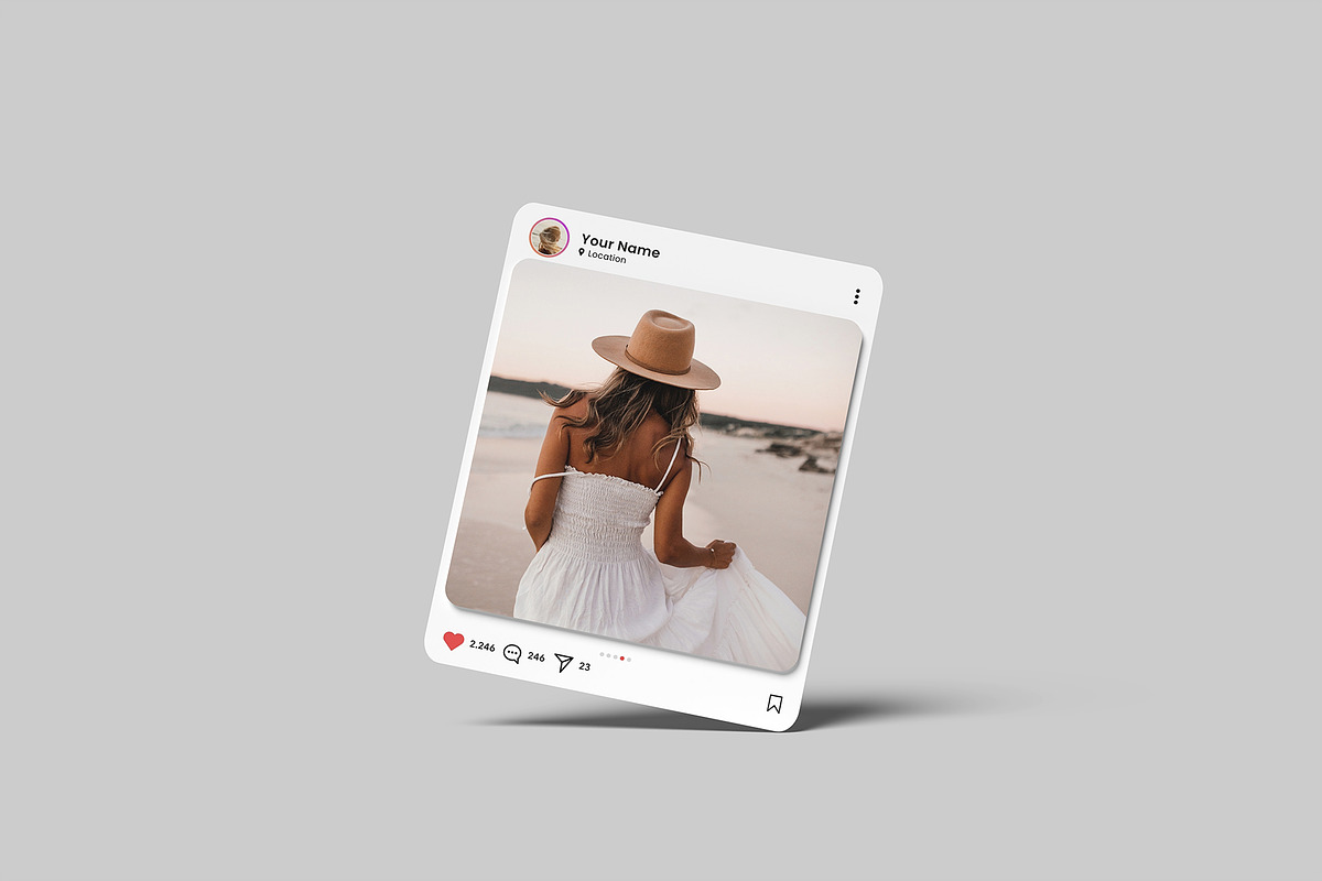 Instagram Post Mockup, an iPhone Mockup by Amigos__46 (Photo 5 of 11)