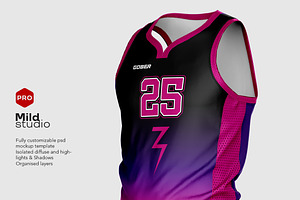 Basketball Jersey Kit Mockup