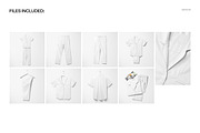 Short-Sleeve Pajama Set Mockup Set, a Bottom Mockup by creatsy5 (Thumbnail 2 of 10)