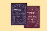 Retirement Party Invitation Art Deco, a Card Template by Neermana (Thumbnail 4 of 4)