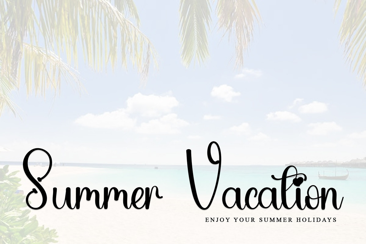 Beautiful Sunset, a Handwritten Font by InermediaSTUDIO (Photo 5 of 7)