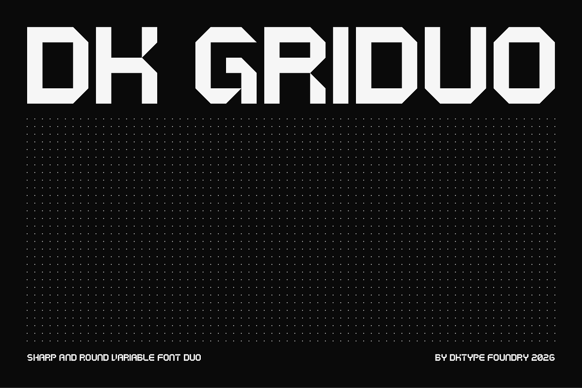 DK Griduo - Variable, a Sans Serif Font by DKType Foundry (Photo 1 of 21)