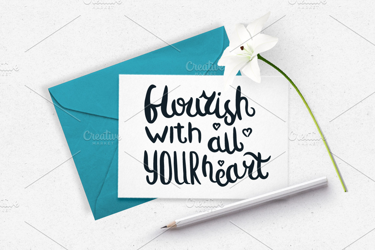 30 Handdrawn Quotes For Cards., an Illustration by Wewhitelist (Photo 5 of 7)