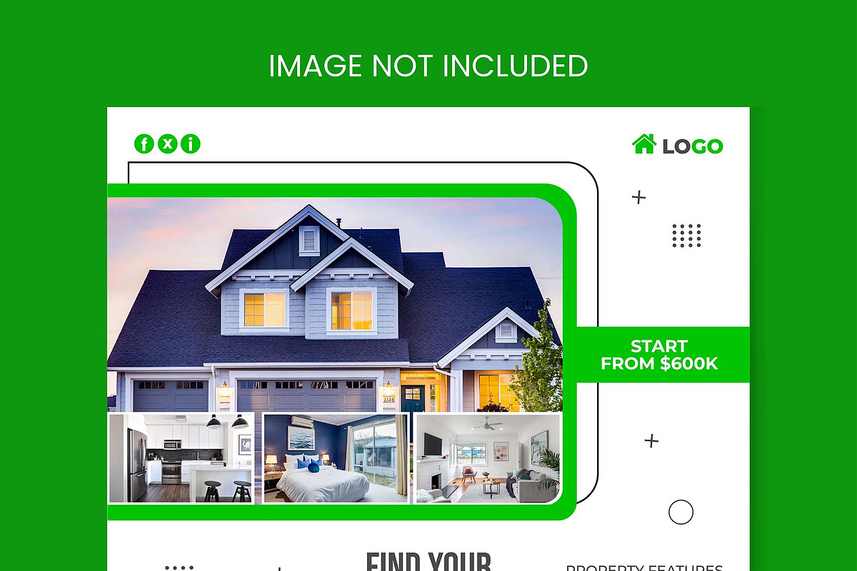 Real estate social media banner, a Decorative Illustration by Photoshop Action (Photo 17 of 17)