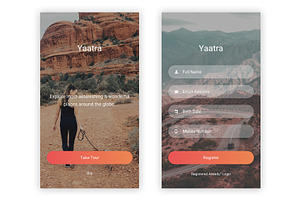 Yaatra - Travel & Tour Figma App