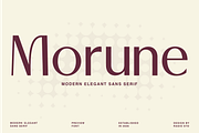 Morune Modern Elegant Sans Font, a Sans Serif Font by Rasio Studio (Thumbnail 1 of 8)