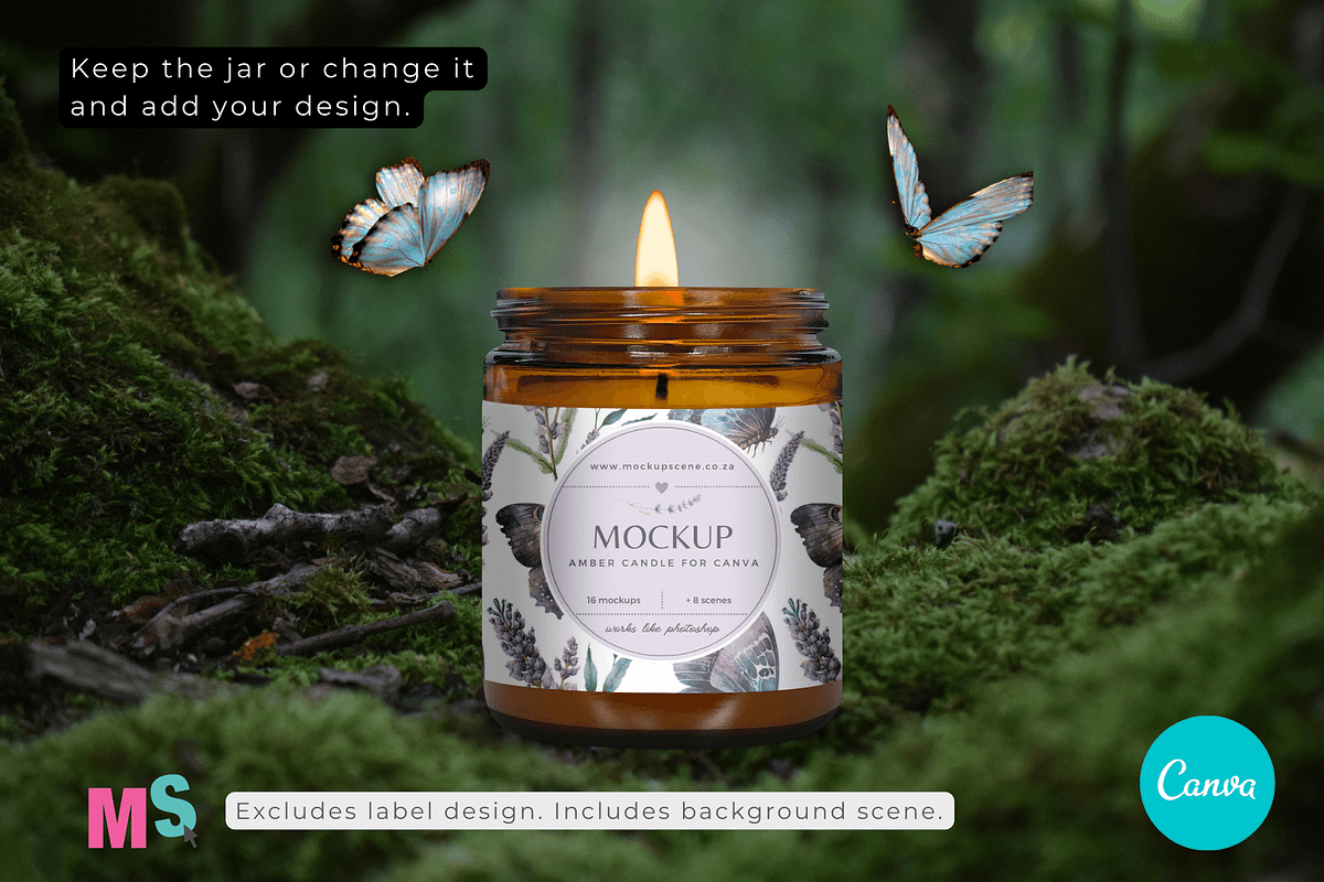 Amber Candle Jar Mockup for Canva, a Mockup by Mockup Scene (Photo 19 of 21)