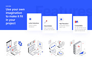 CRM Isometric Icons, an Outline Icon by Vectors Market (Thumbnail 2 of 6)