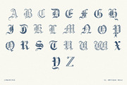 Ornate Decorative Blackletter No.12, a Blackletter Font by Century Library (Thumbnail 3 of 5)
