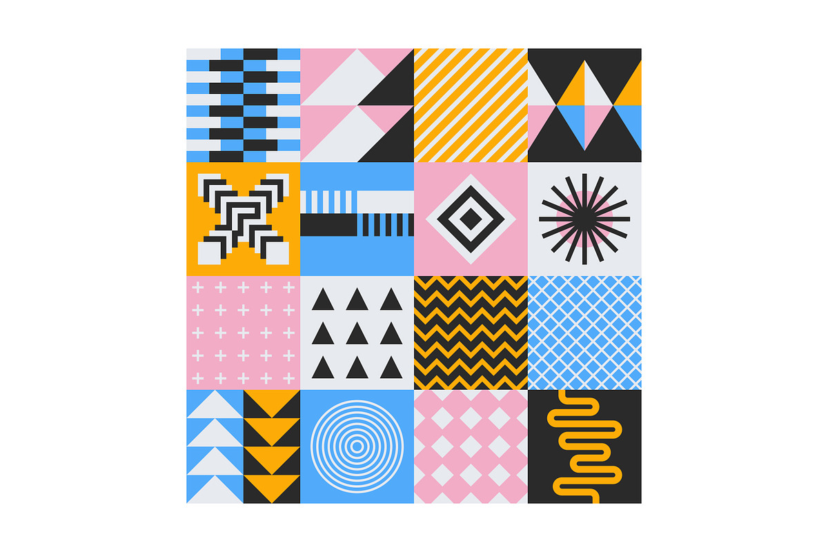 Seamless Geometric Patterns Bundle, a Pattern Graphic by Neo Geo (Photo 8 of 9)