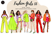 Fashion Girls 55 clipart png, an Illustration by Parinaz Wadia Design (Thumbnail 1 of 11)