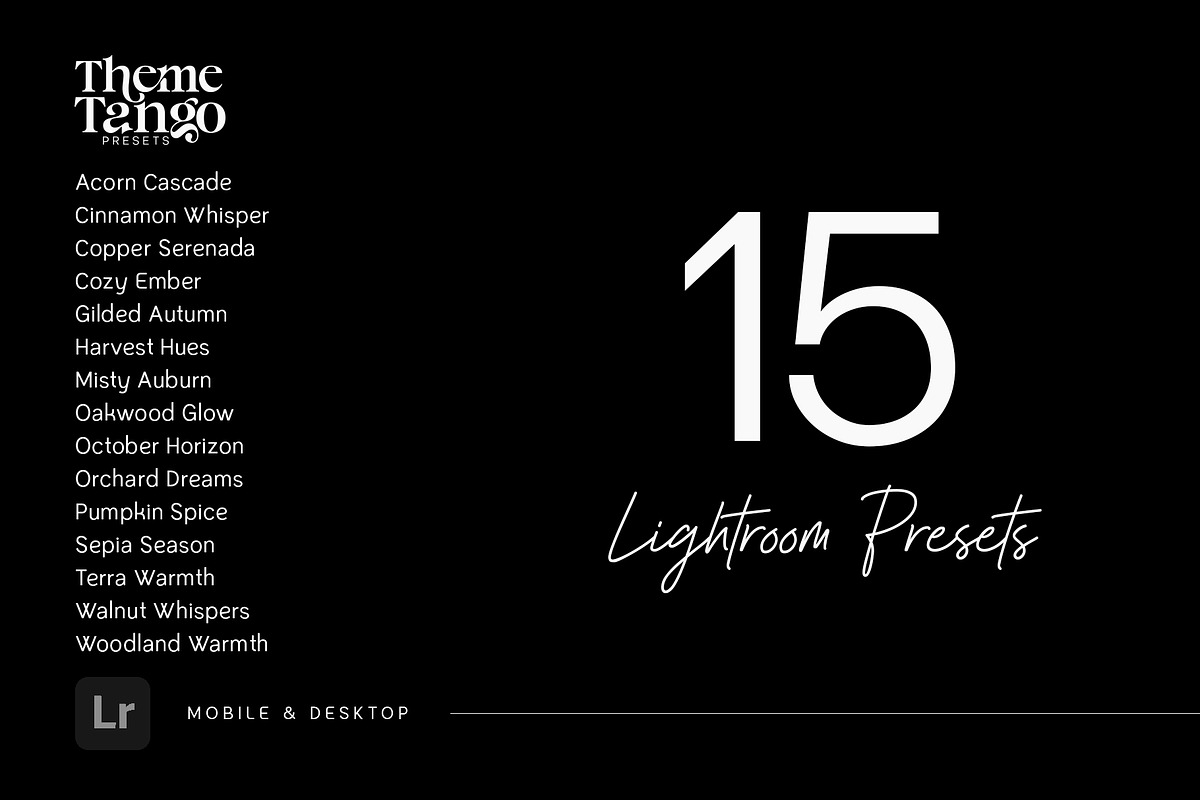 15 Autumn Inspired Lightroom Presets, a Preset Add-On by HipFonts (Photo 10 of 10)