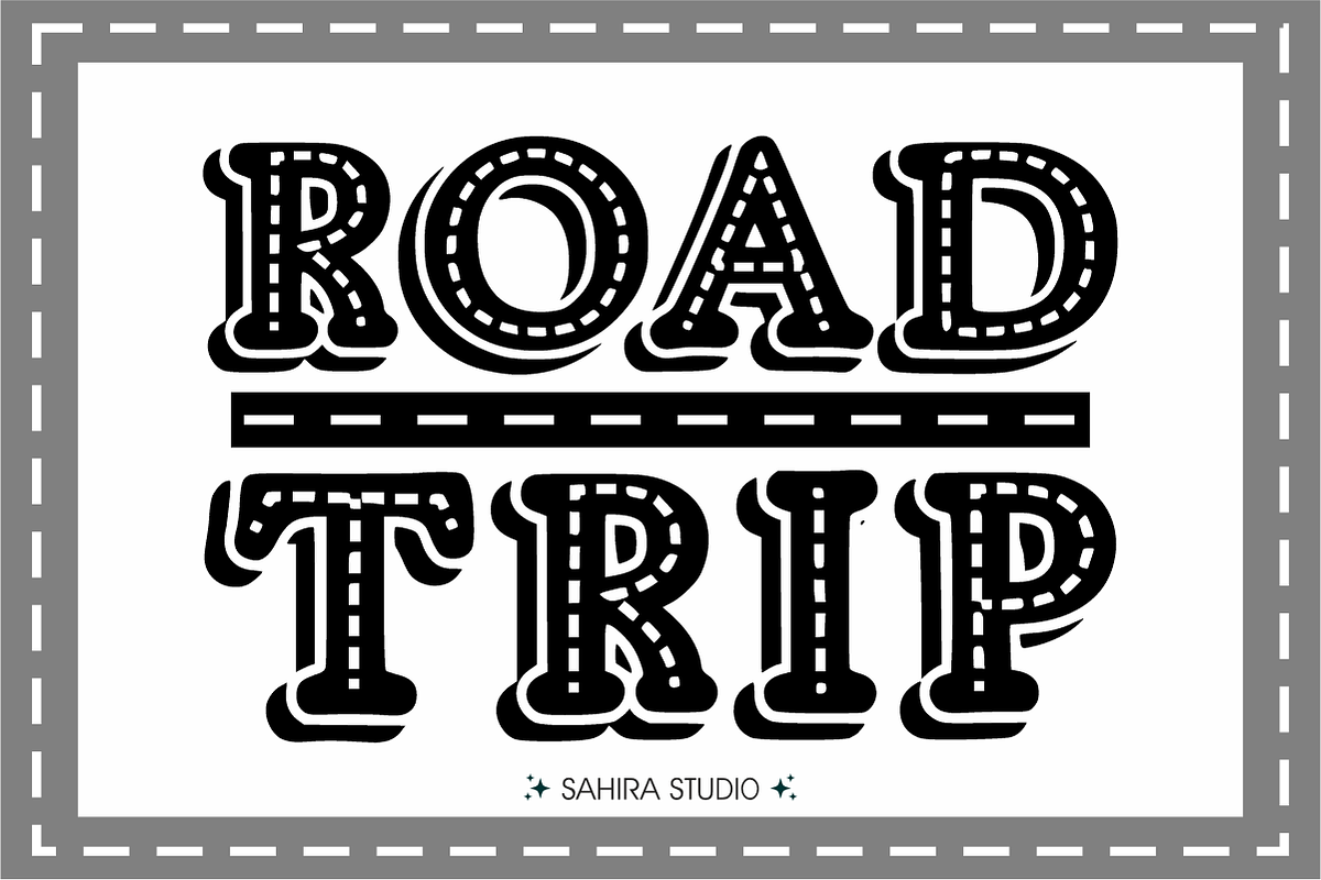 Road Trip - Playful Travel Font, a Slab Serif Font by Sahira Studio (Photo 1 of 7)