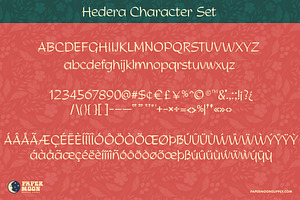 Hedera Font Family