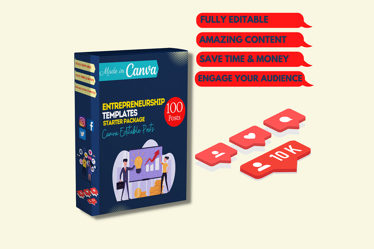 Entrepreneurship Infographics Posts, a Social Media Template by Viral Content Design (Photo 4 of 4)